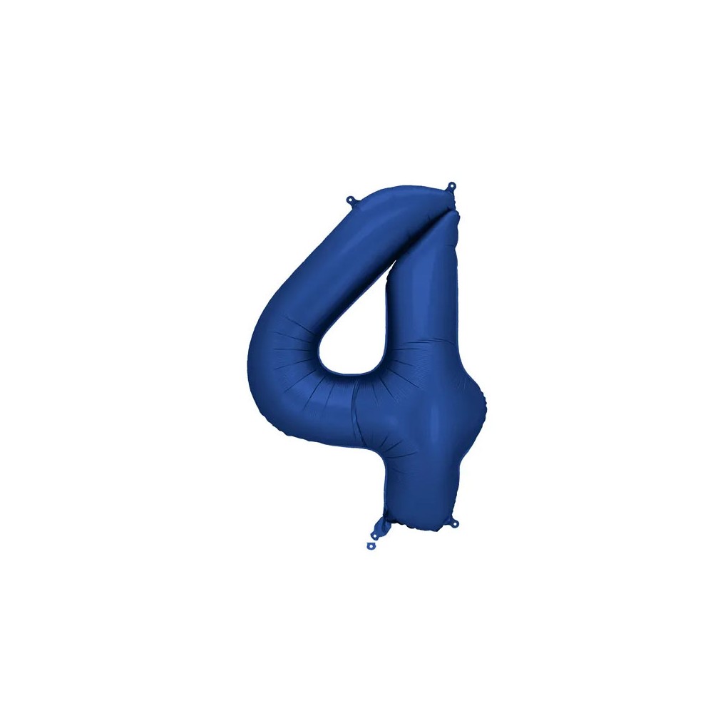 Palloncino foil satinato 4 blu navy 86 cm 34\'\' FB1S-4-074