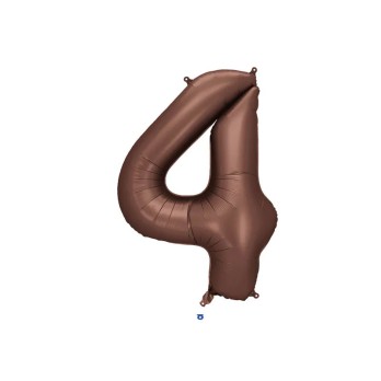 Palloncino foil satinato 4 moka 86 cm 34\'\'  FB1S-4-494