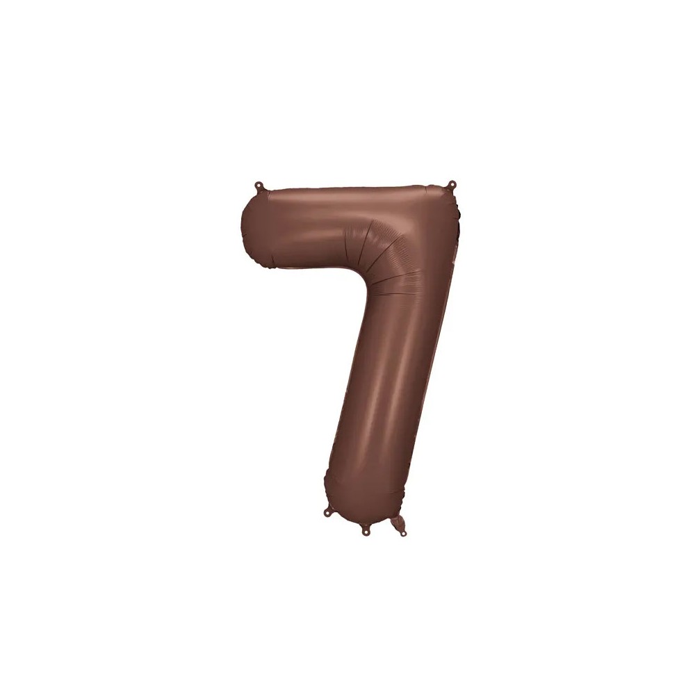 Palloncino foil satinato 7 moka 86 cm 34\'\'  FB1S-7-494