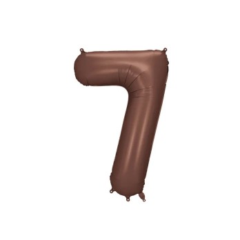 Palloncino foil satinato 7 moka 86 cm 34\'\'  FB1S-7-494