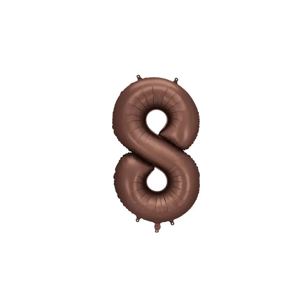Palloncino foil satinato 8 moka 86 cm 34\'\' FB1S-8-494