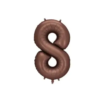 Palloncino foil satinato 8 moka 86 cm 34\'\' FB1S-8-494