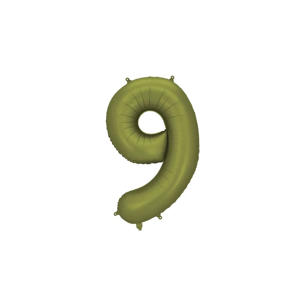 Palloncino foil satinato 9 verde oliva 86 cm 34\'\' FB1S-9-097