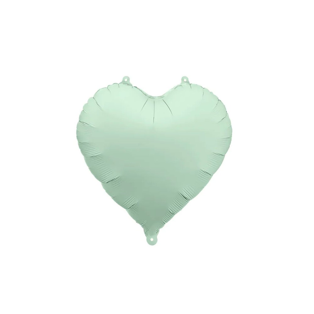 Palloncino in foil a forma di cuore 45 cm verde FB9T-012