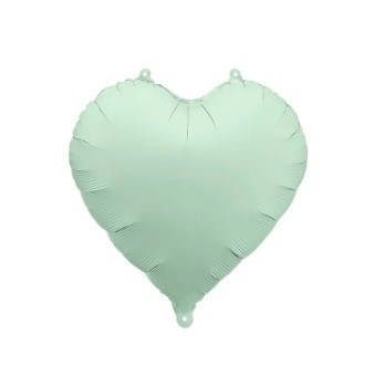 Palloncino in foil a forma di cuore 45 cm verde FB9T-012