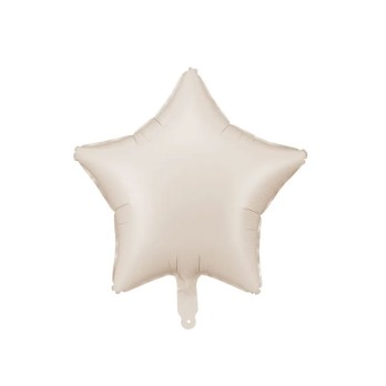 Palloncino in foil a forma di stella 48 cm beige  FB3T-013J