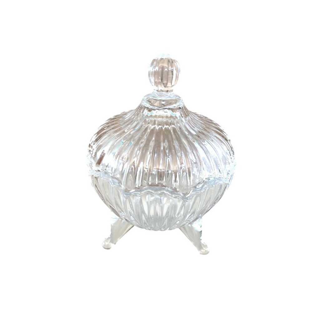 potiche porta bon bon in vetro trasparente 9,5 x 13 cm 868320
