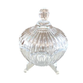 potiche porta bon bon in vetro trasparente 9,5 x 13 cm 868320