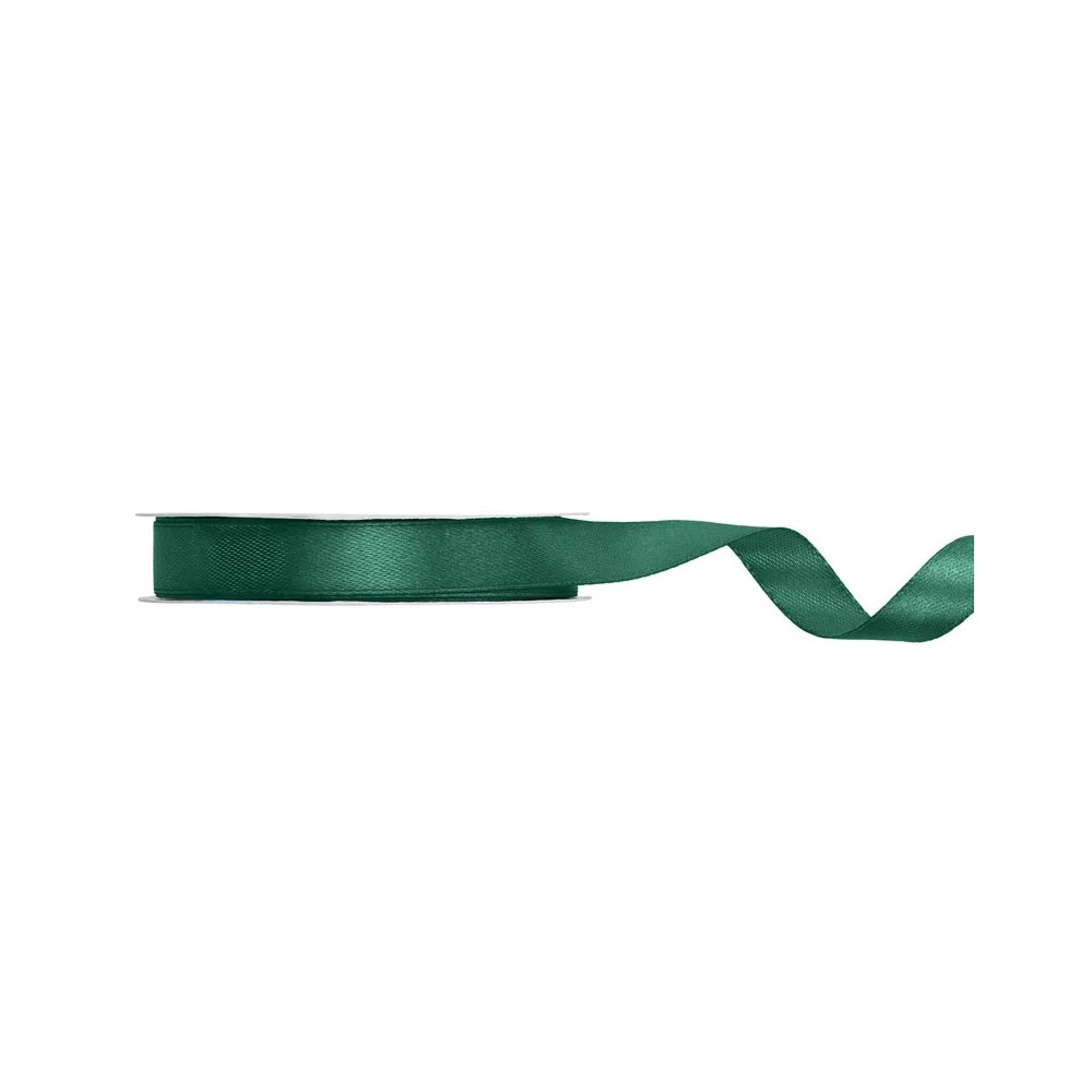 Rotolo di nastrino verde bottiglia di raso 12 mm x 25mt cm TS12-012B