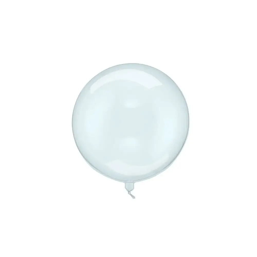 Sfera per palloncino in foil di colore blu trasparente dia 40 cm 16\'\' ORB16-1-001