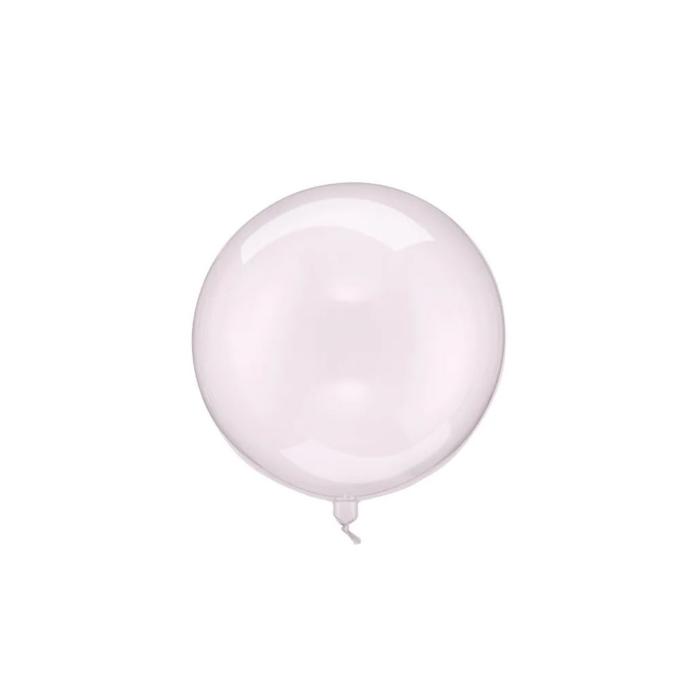 Sfera per palloncino in foil rosa trasparente dia 40 cm 16\'\' ORB16-1-081