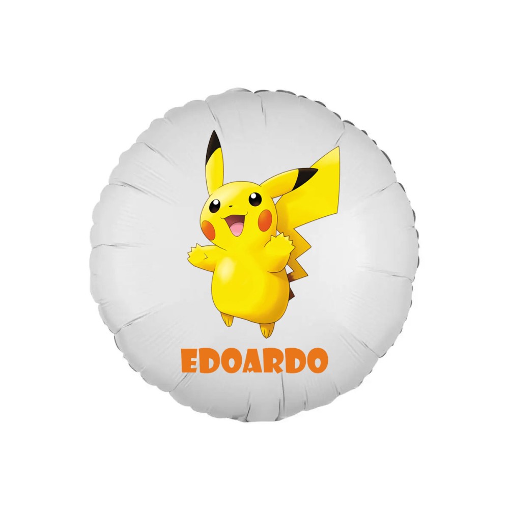 Palloncino foil personalizzabile Pikachu Pokemon