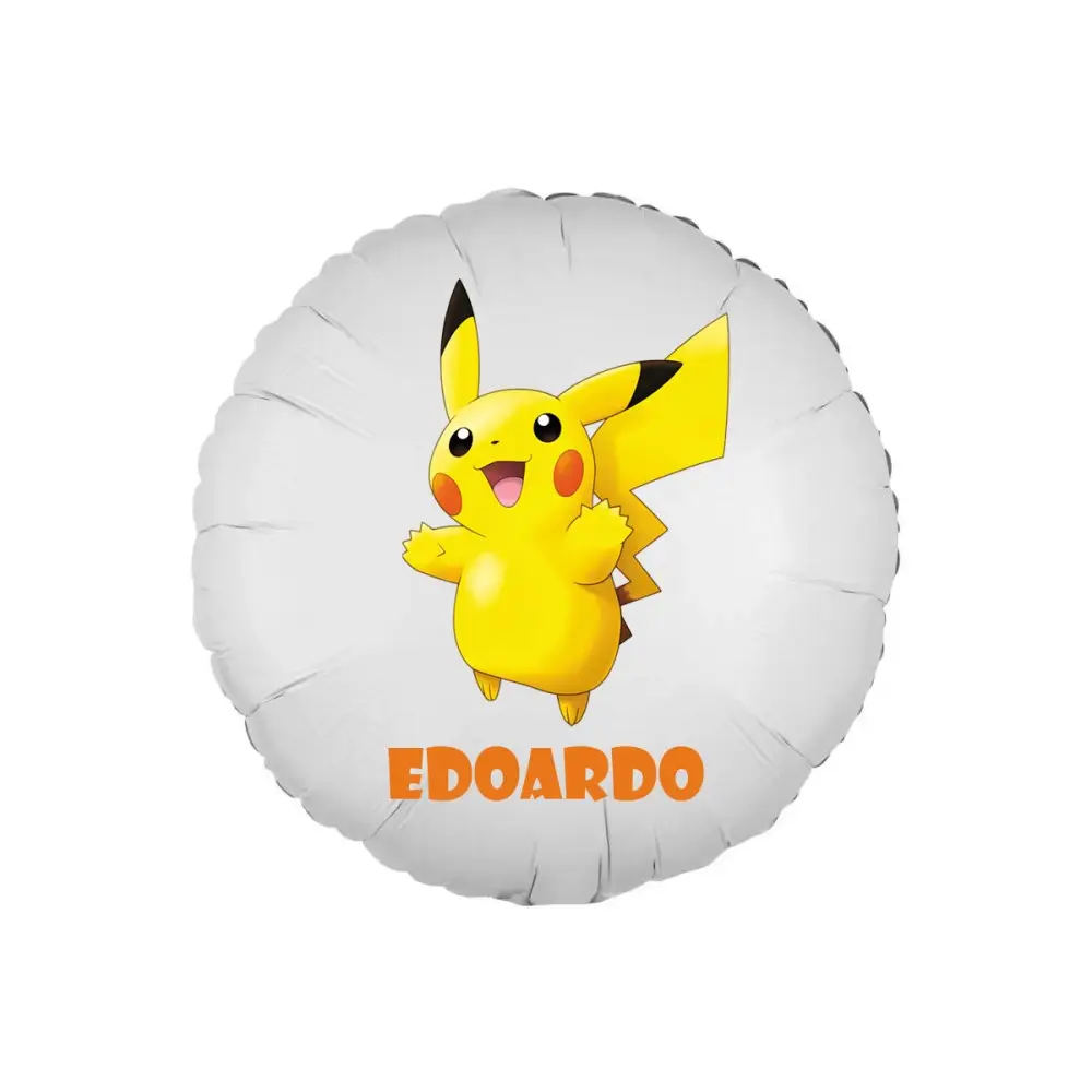 Palloncino foil personalizzabile Pikachu Pokemon