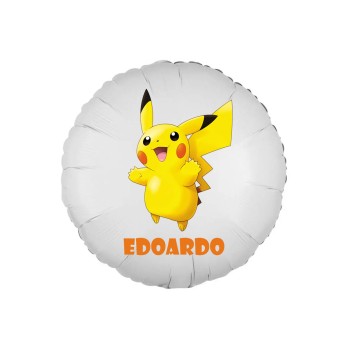 Palloncino foil personalizzabile Pikachu Pokemon
