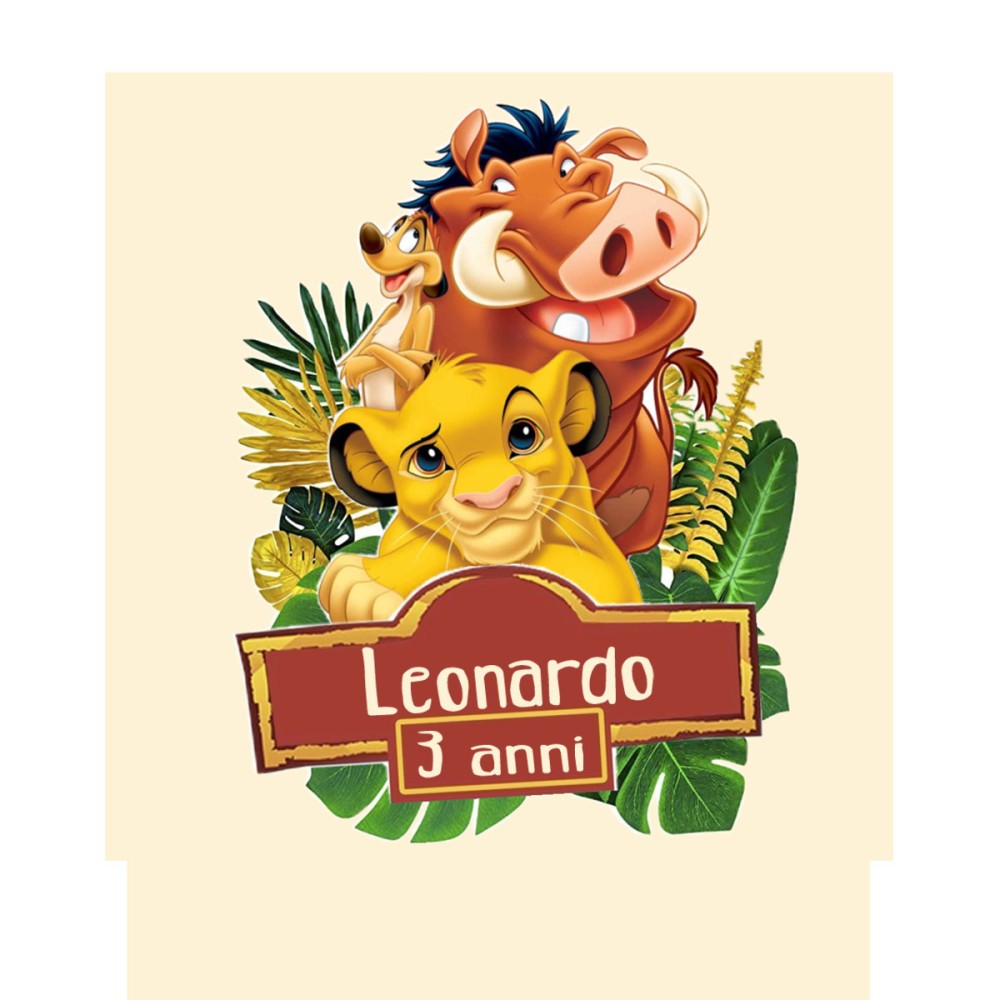 48 Adesivi Re Leone Simba personaIizzabili