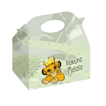 Box Re leone Simba per caramelle e pop corn - 1 pz