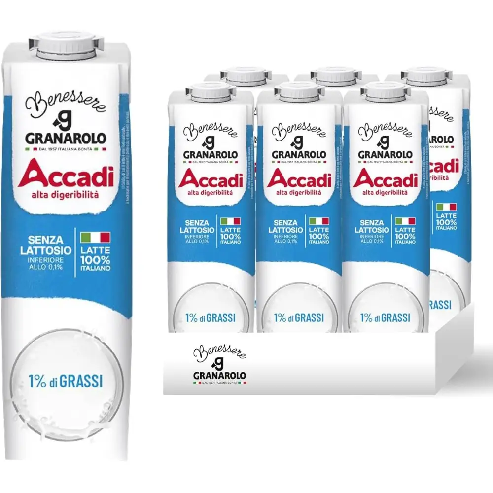 Granarolo Latte UHT Accadì Senza Lattosio, 6 x 1000ml