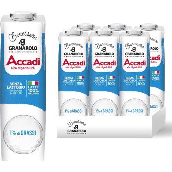 Granarolo Latte UHT Accadì Senza Lattosio, 6 x 1000ml
