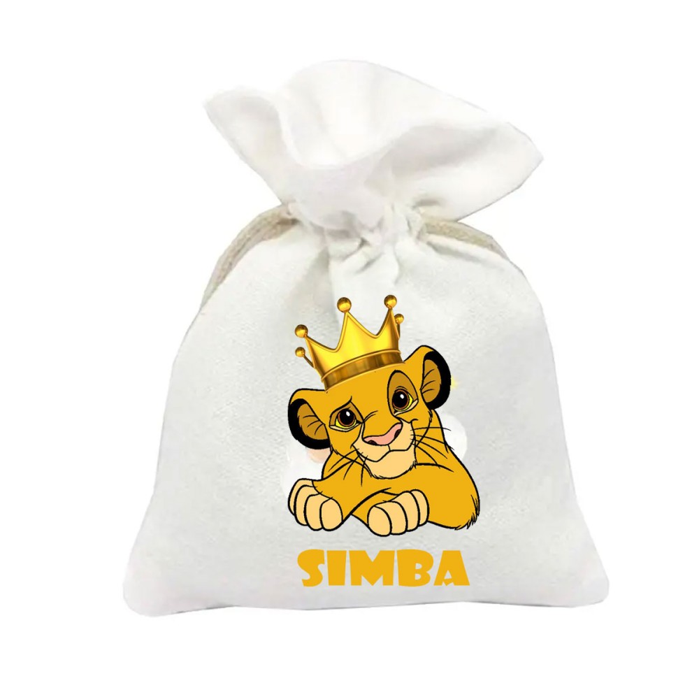 coSacchetti Personalizzabili Re Leone Simba - 10 PZ