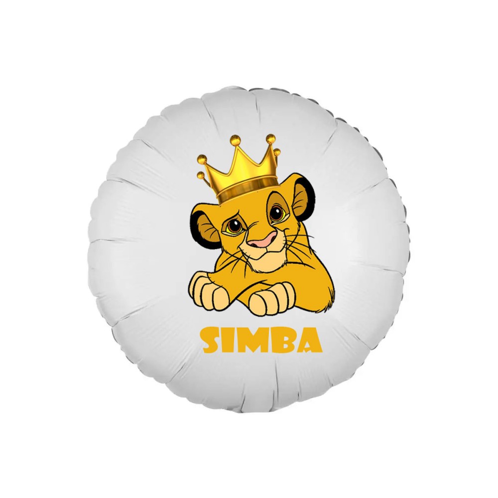 Palloncino foil personalizzabile Re Leone Simba