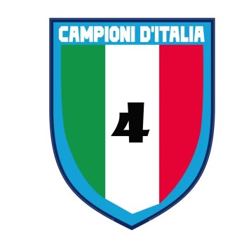 Scudetto Napoli Campione D'italia Decorazione in cartoncino e Polistirolo