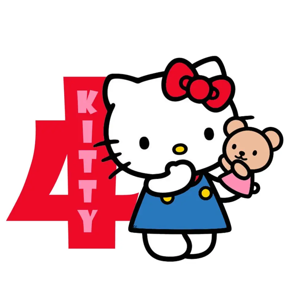 Sagoma in polistirolo Hello Kitty personalizzabile - 30 cm