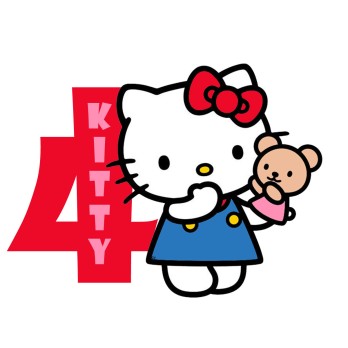 Sagoma in polistirolo Hello Kitty personalizzabile - 30 cm