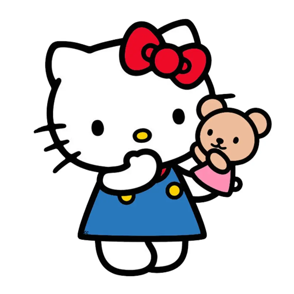 Sagoma Decorativa in Legno Hello Kitty - 85 cm