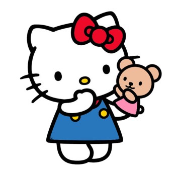 Sagoma Decorativa in Legno Hello Kitty - 50 cm