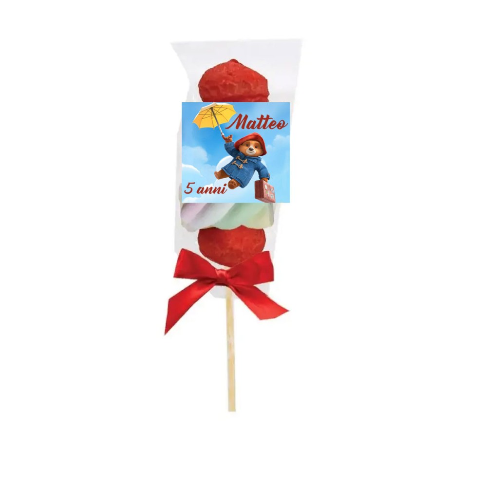 Spiedini di Marshmallow Paddington Personalizzabili - kit fai da te