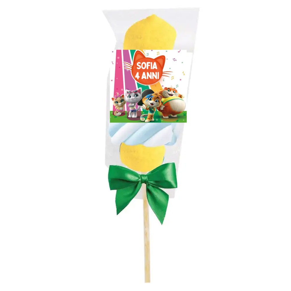 Spiedini di Marshmallow 44 Gatti Personalizzabili - kit fai da te