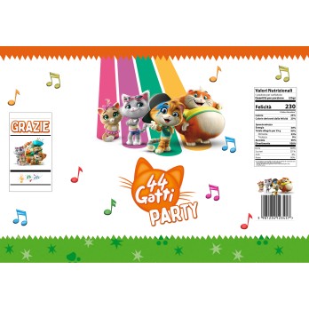 Patatine 44 Gatti personalizzabili - 20 Buste