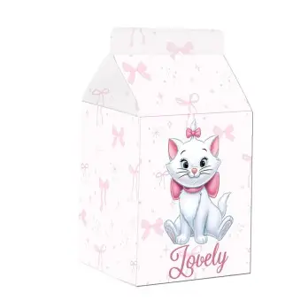 Scatolina Milk portaconfetti Minù Aristogatti Minou - 20 pz