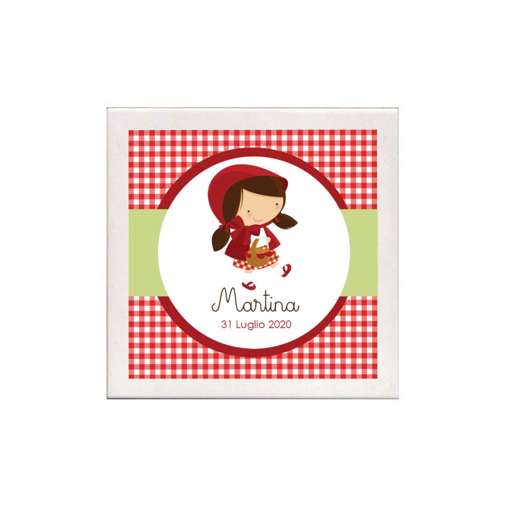10 Mattonelle magneti Personalizzabili Cappuccetto Rosso