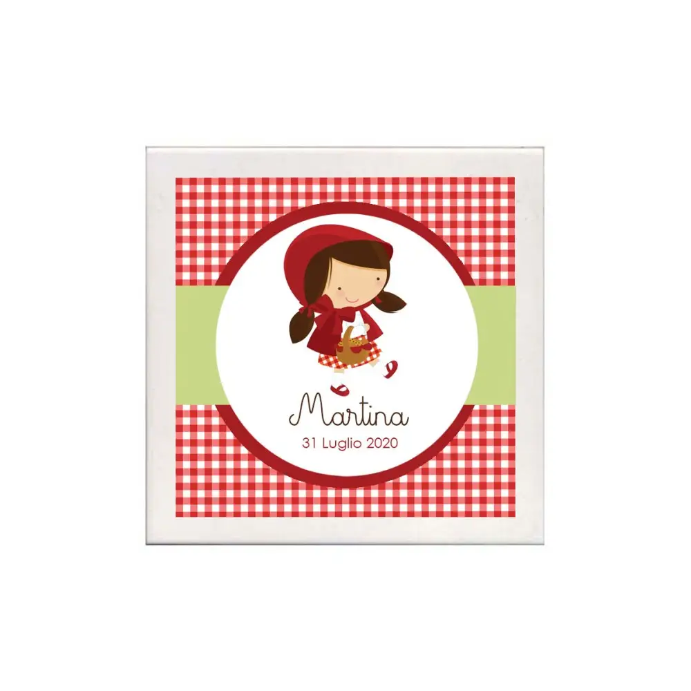 10 Mattonelle magneti Personalizzabili Cappuccetto Rosso