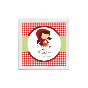 10 Mattonelle magneti Personalizzabili Cappuccetto Rosso