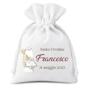 Sacchetti Santa cresima personalizzabili - 10 pz