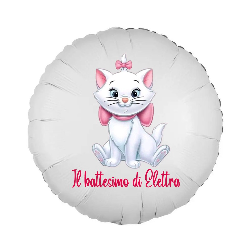 Palloncino foil personalizzabile Minou Minù Aristogatti