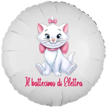 Palloncino foil personalizzabile Minou Minù Aristogatti