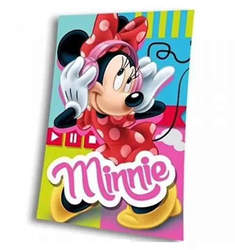 COPERTA IN PILE MINNIE MOUSE WD16500 PLAID BAMBINA RAGAZZA CALDO TOPOLINA