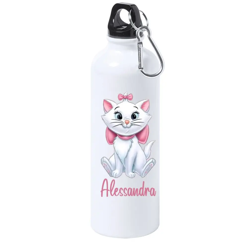 Borraccia Minù Minou Aristogatti personalizzata