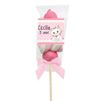 Spiedini di Marshmallow Minù Aristogatti Personalizzabili - kit fai da te