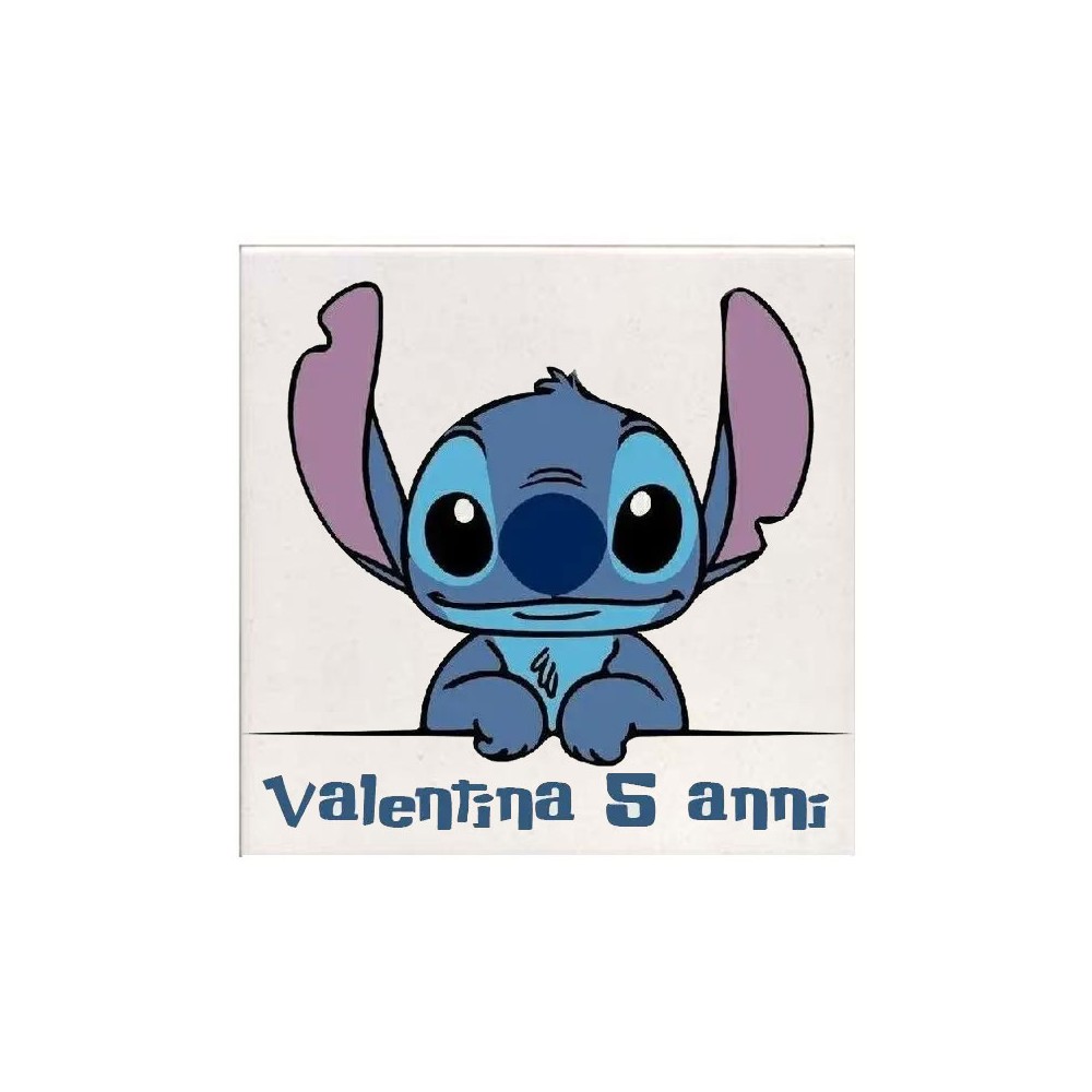10 Mattonelle magneti Personalizzabili Stitch