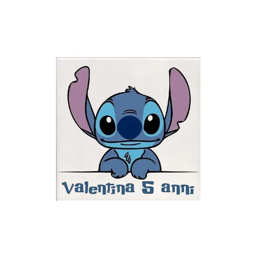 10 Mattonelle magneti Personalizzabili Stitch