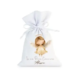 Sacchetti prima comunione personalizzabili Little Angel