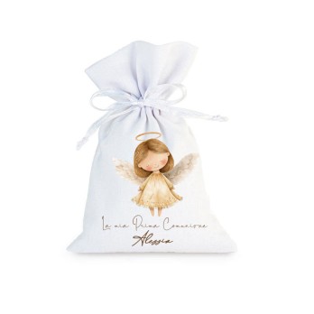 Sacchetti prima comunione personalizzabili Little Angel - 10 pz