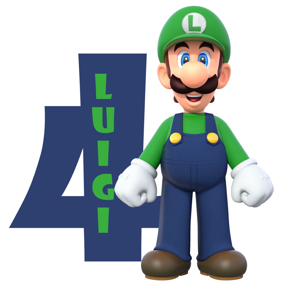 Sagoma in polistirolo Super Luigi personalizzabile - 30 cm