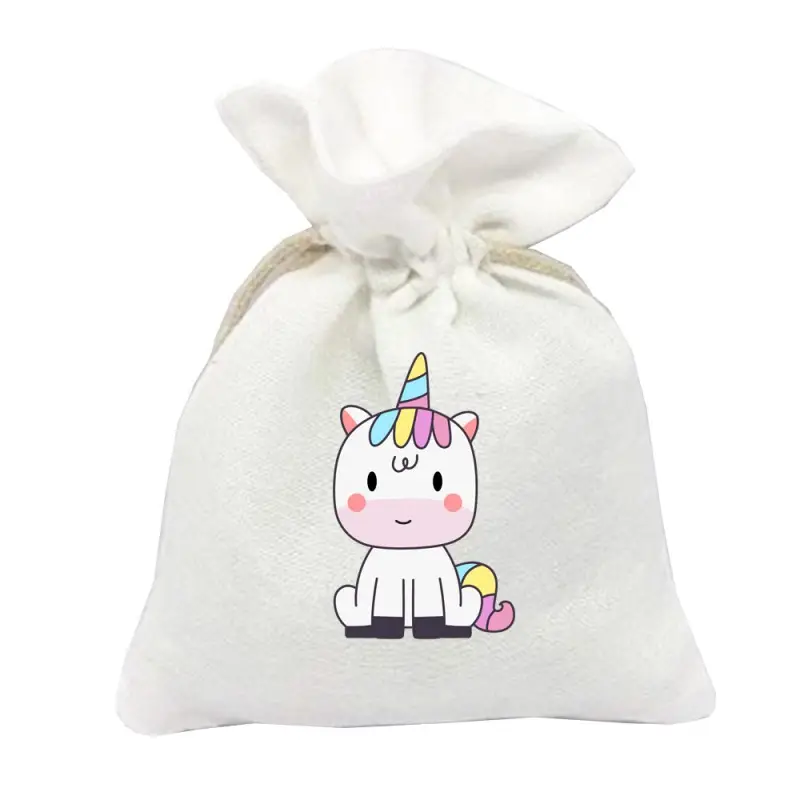 10 SACCHETTI PERSONALIZZABILI UNICORNO