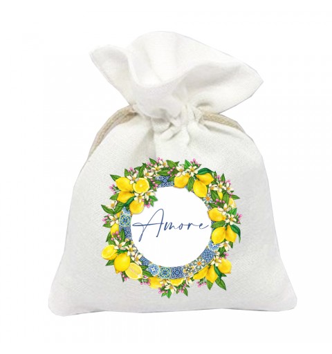 10 SACCHETTI PERSONALIZZABILI TEMA LIMONI