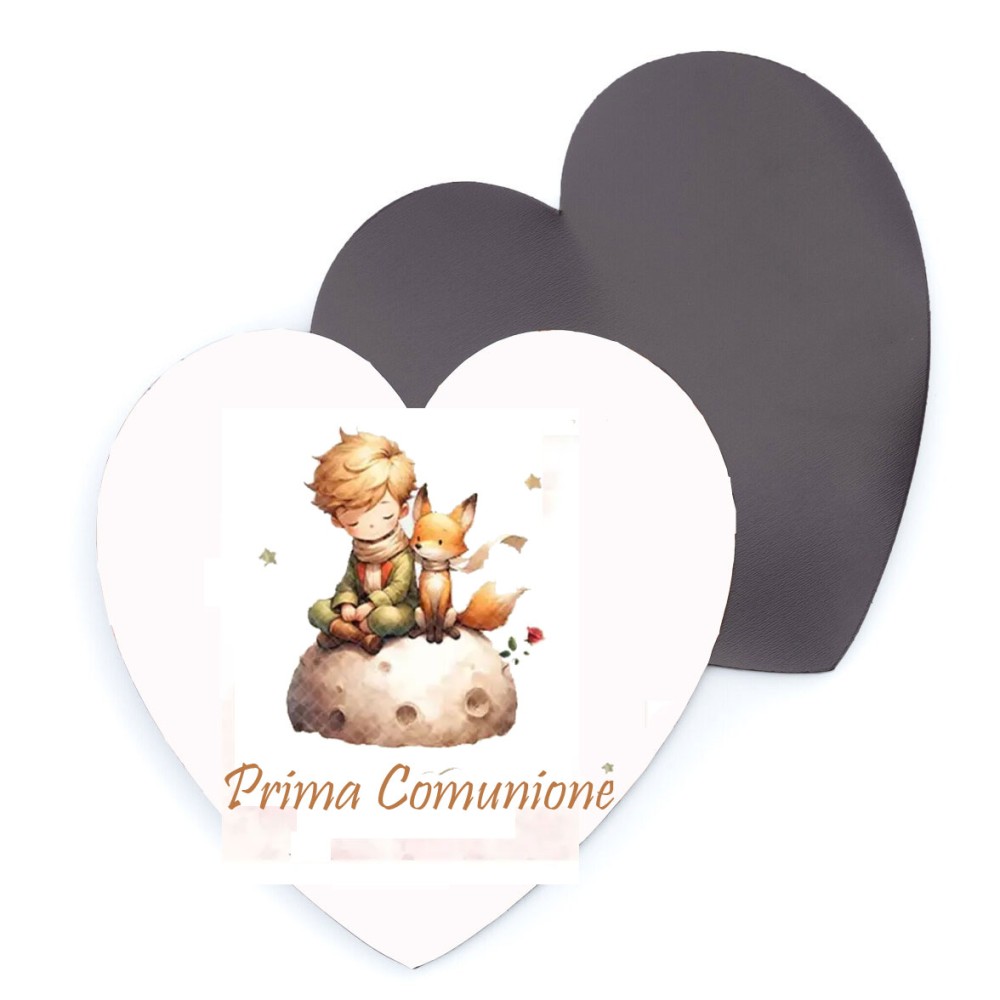 10 magneti Cuore Personalizzabili Prima Comunione Little Prince